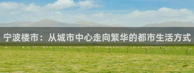 新宝5注册首页：宁波楼市：从城市中心走向繁华的都市生活方式
