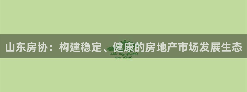 新宝5蒋7O667：山东房协：构建稳定、健康的房地产市场发展