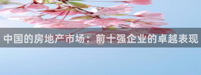 新宝5彩票是正规平台吗：中国的房地产市场：前十强企业的卓越表