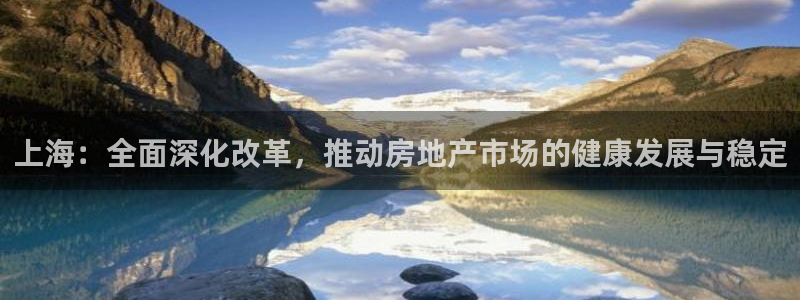 新宝5登录注册：上海：全面深化改革，推动房地产市场的健康发展