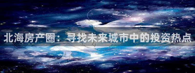 新宝5测速在线：北海房产圈：寻找未来城市中的投资热点