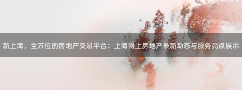 新宝5蒋7O667：新上海，全方位的房地产交易平台：上海网上